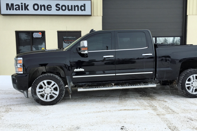 2015 GMC 2500 with professional window tint in North Bay